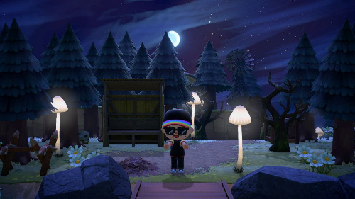 An image of the entrance to an Animal Crossing island named Mud.